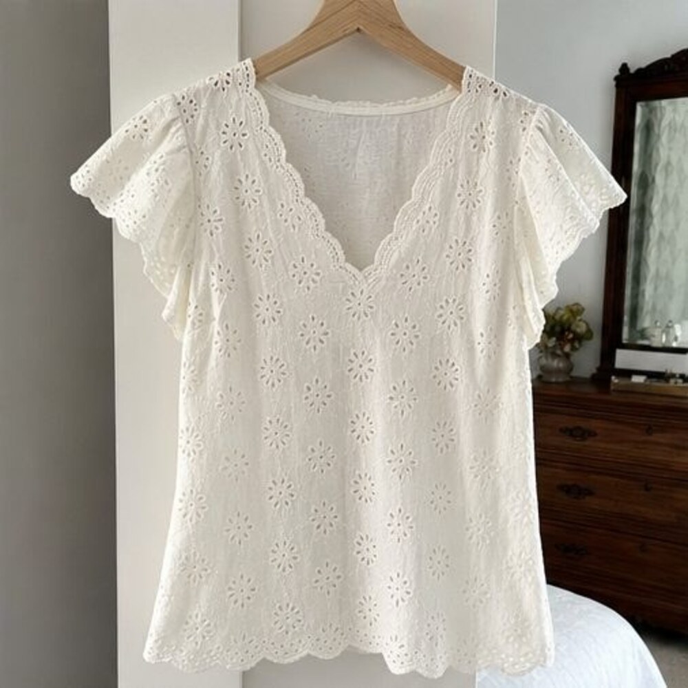 Ivory Puff Sleeve Top